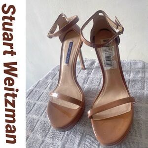 🎄’Tis The Season Sale🌲
💎Stuart Weitzman Brown Ankle Strap Heels
